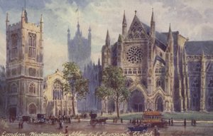 Londýn, Westminsterské opatství a kostel St Margarets od English School