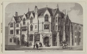 London and County Bank, Cambridge, pánové F a H Francis, architekti (rytina) od English School