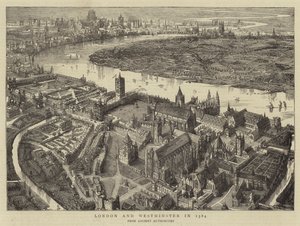 Londýn a Westminster v roce 1584 od English School