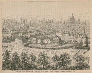 Londýn z Islingtonu (City a East End) od English School