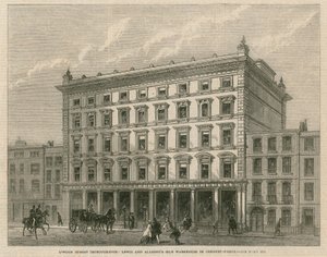 Vylepšení londýnské ulice: sklad hedvábí Lewis a Allenbys v Conduit Street od English School
