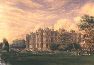 Longleat House, Wiltshire, cca 1850 (akvarel) od English School