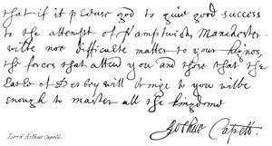 Lord Arthur Capell od English School
