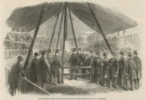 Lord Berners položení základního kamene Zemědělské haly od English School
