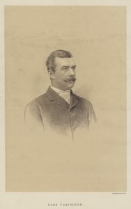 Lord Carington (litho) od English School