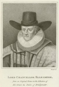 Lord Chancellor Ellesmere (rytina) od English School