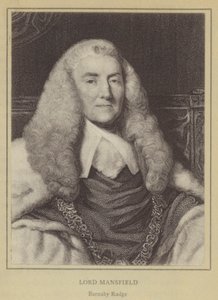 Lord Mansfield, Barnaby Rudge (litho) od English School