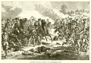 Loudons Cavalry útočí na Kunersdorf od English School
