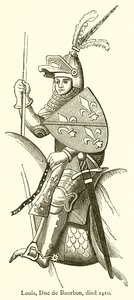Louis, vévoda z Bourbonu, zemřel 1410 od English School