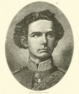 Ludvík II., bavorský král, říjen 1870 od English School
