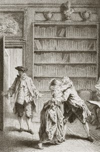 Milenci přistižení při líbání manželem ženy od English School