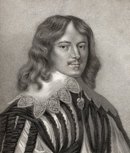 Lucius Cary, vyrytý Bocquetem, ilustrace z „Katalogu královských a vznešených autorů, svazek V“, vydaného v roce 1806 (litho) od English School