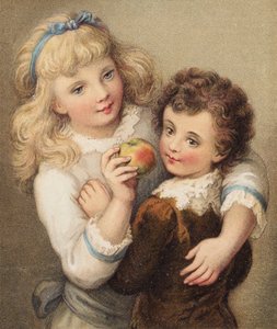 Lucyino jablko (barevná litografie) od English School