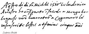 Ludovico Ariosto od English School