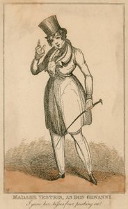 Madame Vestris jako Don Giovanni od English School