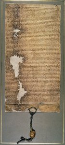 Magna Charta, konečná verze vydaná v roce 1225 Jindřichem III. od English School
