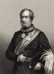 Generálmajor Sir Henry Havelock z „Historie indické vzpoury“ vydané v roce 1858 od English School