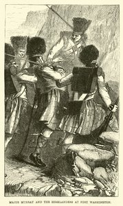 Major Murray a Highlanders ve Fort Washington od English School