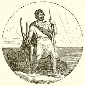 Muž v Coracle od English School