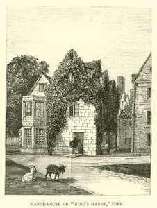 Manor-House nebo Kings Manor, York od English School