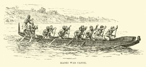 Maori War Canoe od English School