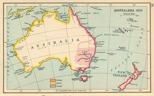 Mapa: (barevná litografie) od English School