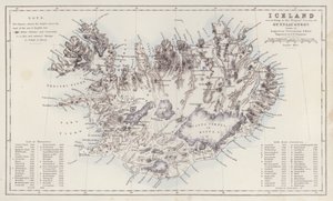 Mapa: Augusta Petermanna (barevná litografie). od English School