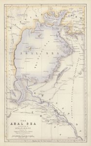 Mapa: Augusta Petermanna (barevná litografie). od English School
