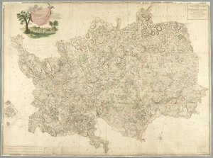 Mapa Hertfordshire od English School