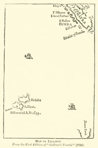 Mapa Lilliput od English School