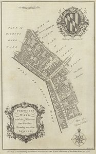 Mapa Portsoken Ward, Londýn