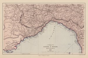 Mapa Východní a Západní riviéry od English School