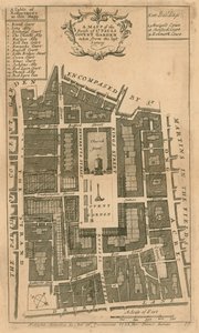 Mapa farnosti St Pauls, Covent Garden, Londýn