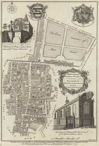 Mapa oddělení Coleman Street a Bassishaw, Londýn