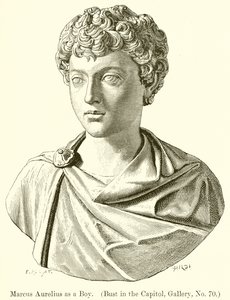 Marcus Aurelius jako chlapec. (Busta v Kapitolu, Galerie, č. 70)