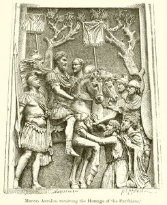 Marcus Aurelius přijímající poctu Parthů od English School