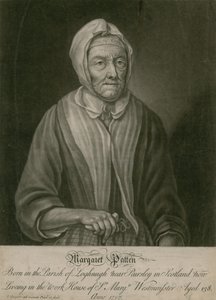 Margaret Patten, nyní žijící v pracovním domě St Margarets, Westminster, ve věku 138 let od English School