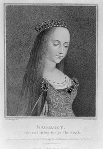 Margaret of Anjou, po starověkém obrázku ve sbírce ctihodného hraběte z Oxfordu, 1792 od English School
