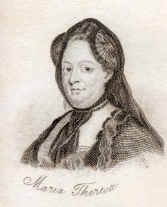 Marie Terezie z „Crabbova historického slovníku“, vydaného v roce 1825 od English School