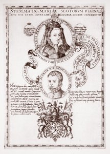 Mary Queen of Scots a její syn, král James od English School