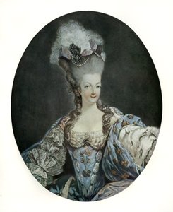 Marie Antoinetta, francouzská královna (tisk) od English School