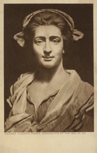 Marie Tussaud, francouzská umělkyně a sochařka z vosku (litografie) od English School