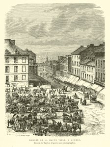Market of the Upper Town, Quebec City, Kanada od English School