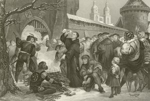 Martin Luther pálil papežskou bulu od English School