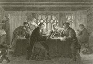 Martin Luther čte Bibli od English School