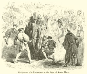 Mučednictví protestanta za dnů královny Marie od English School