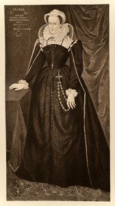 Mary Queen of Scots (1542-1587), od Jakuba I. a VI., tisk Manzi Joyant & Co. Paris, 1904 (kolotyp) od English School