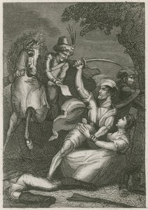 Masakr britské posádky v Kandy na Cejlonu, 1803 od English School