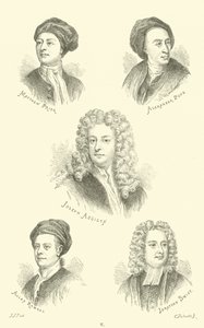 Matthew Prior, Alexander Pope, Joseph Addison, Allan Ramsay, Jonathan Swift od English School