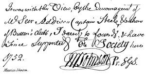 Maurice Johnson od English School
